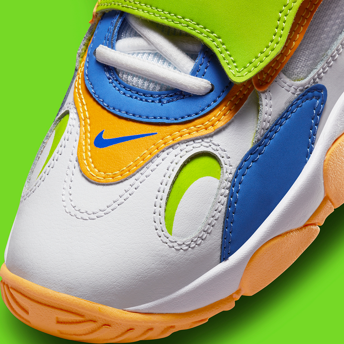 Nike Speed Turf Gs White Yellow Blue Green 7
