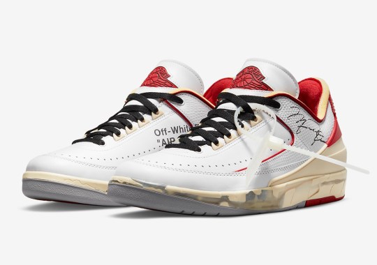 Official Images Of The Off-White x Air Jordan 2 In White/Varsity Red