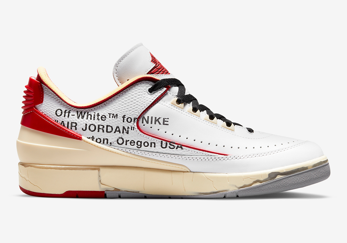 Off-White Air Jordan 2 White Varsity Red Black DJ4375-106 | SneakerNews.com