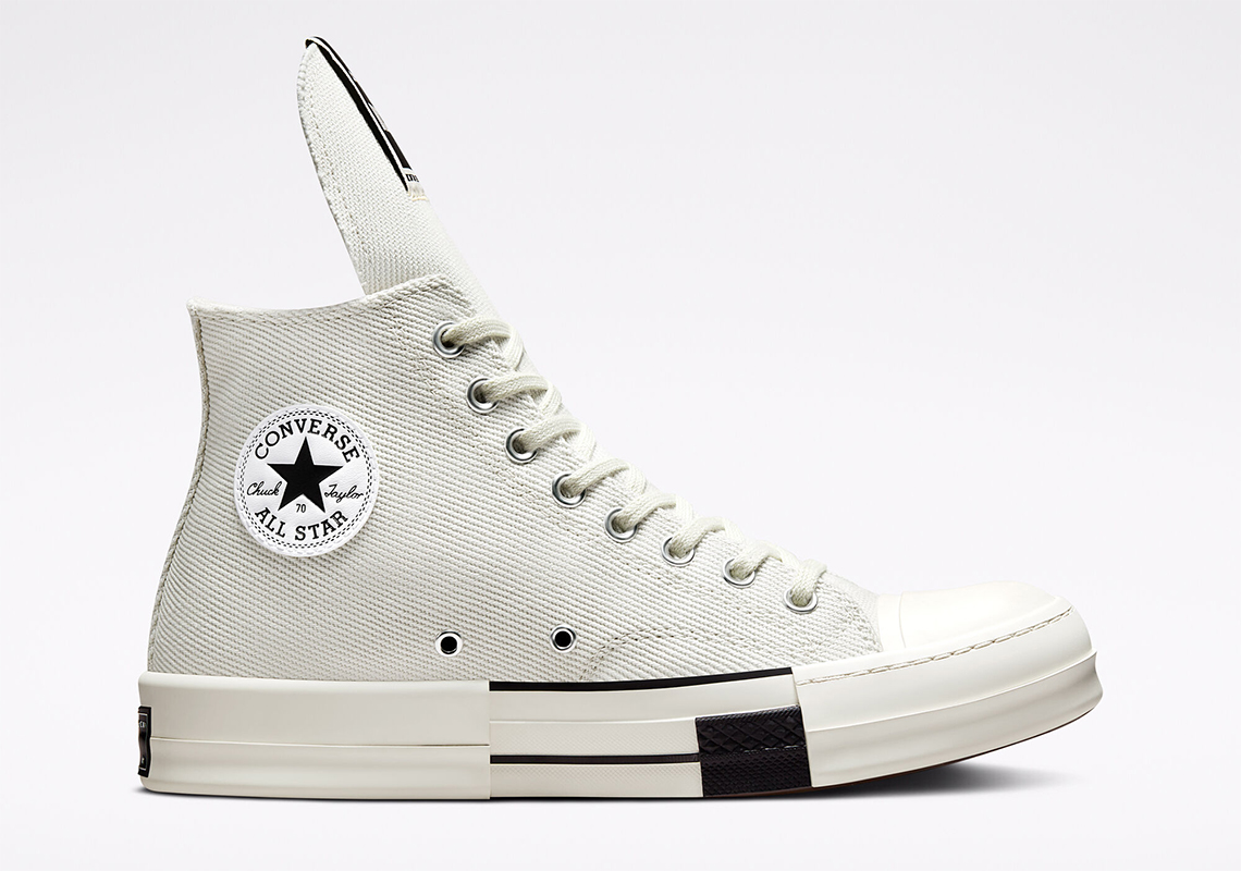 Rick Owens converse trainers Drkshdw Drkstar White Release Date 172346c 3