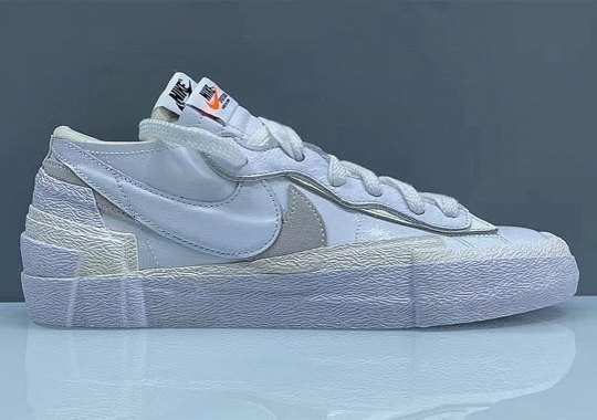sacai x Nike Blazer Low Returns In 2022 In White And Grey