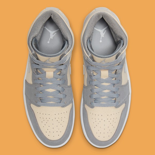 Air Jordan 1 Mid Coconut Milk Particle Grey DN4281-100 | SneakerNews.com