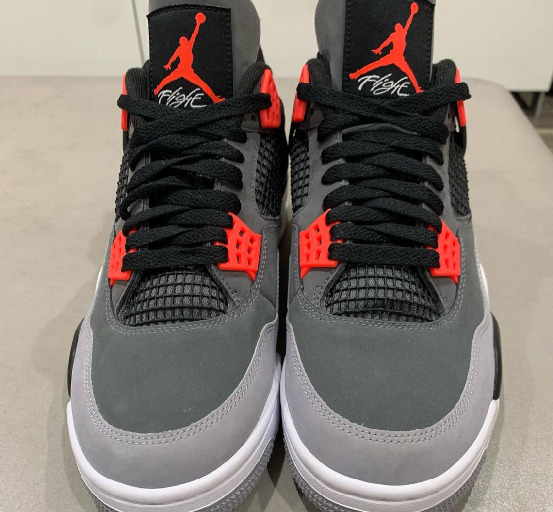 Nike Air Jordan Retro 4 IV Infrared 23 Black Red Cement Grey Mens & GS Kid  Size
