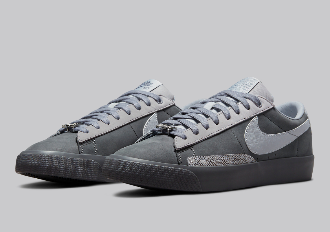 FORTY PERECENT AGAINST RIGHTS soccers Out 2021 With A Grey Nike SB Blazer Low