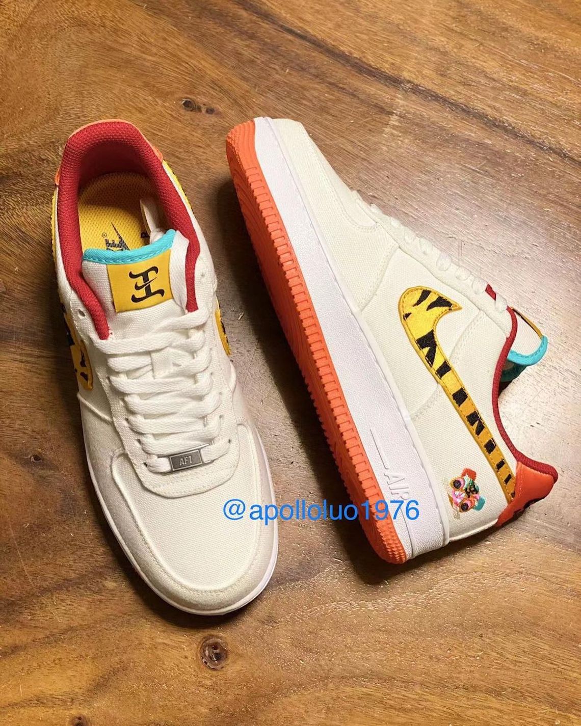 air force 1 neon orange eyeshadow