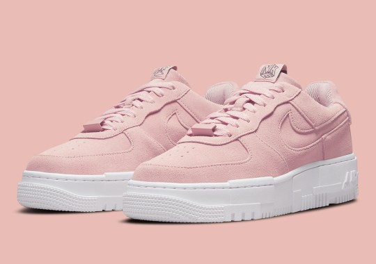 Nike Air Force 1 Pink Suede DQ5570 600 3