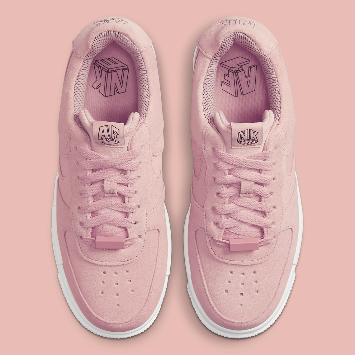 pink suede nike