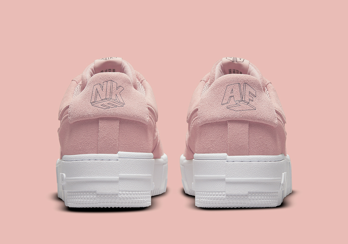 Nike Air Force 1 Pink Suede Dq5570 600 6