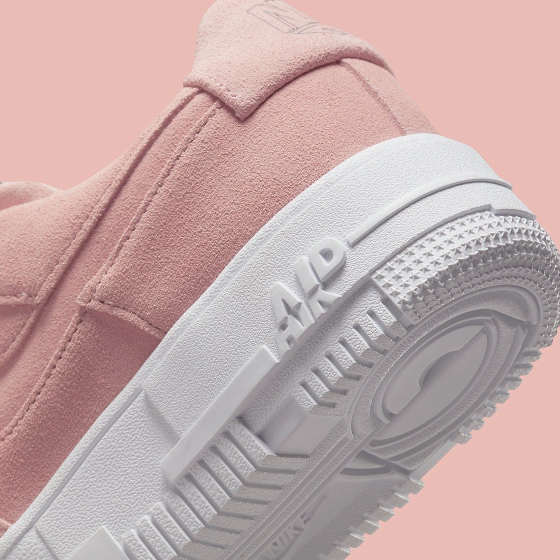 Pink suede air outlet force 1