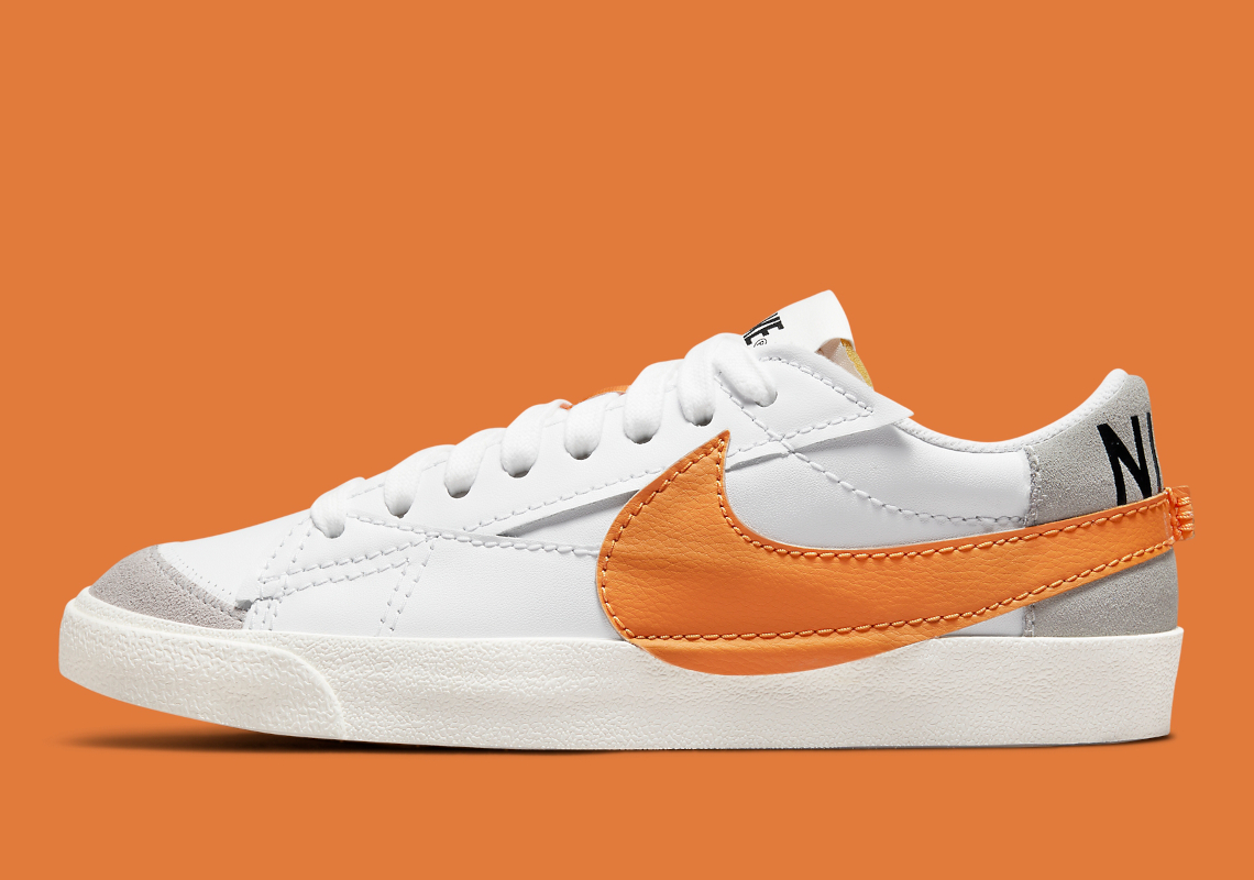 Nike Blazer Low Jumbo White Orange 