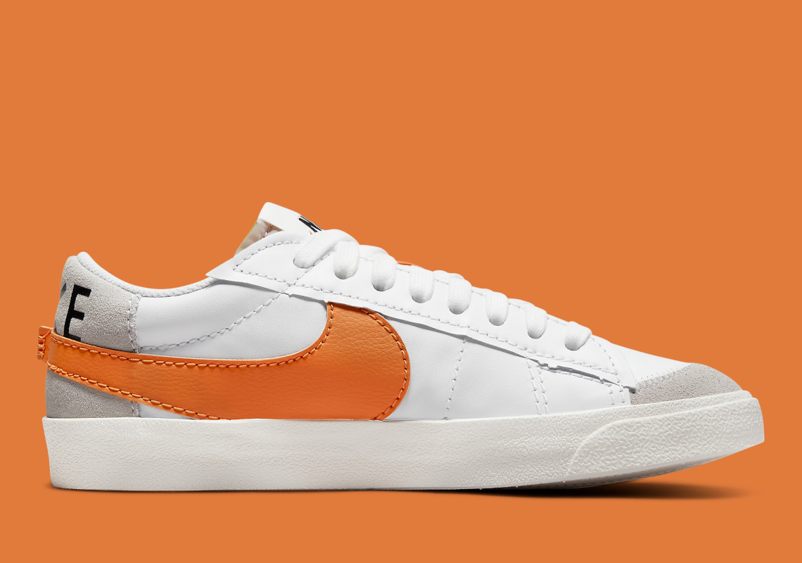 Nike Blazer Low Jumbo White Orange DN2158-100 | SneakerNews.com