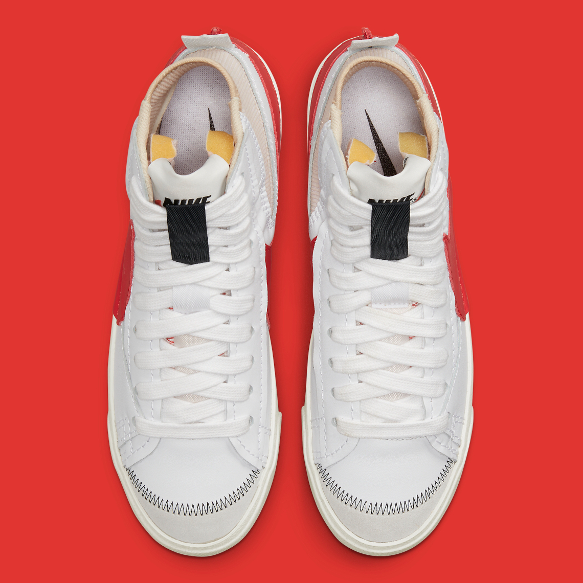 Nike Blazer Mid '77 Jumbo White Red DD3111-102 | SneakerNews.com