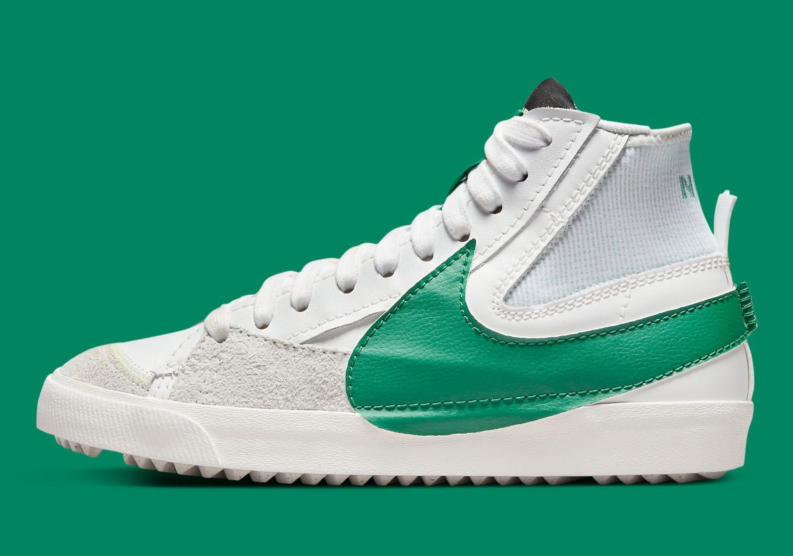 The Nike Blazer Mid Jumbo Appears In “White/Green”