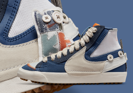 Voodoo Dolls And Mismatched Color-Blocking Take Over The Latest Nike Blazer Mid Jumbo