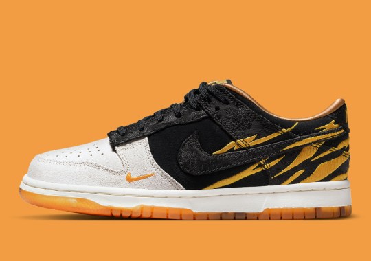 The Nike Dunk Low “Year Of The Tiger” Features Souvenir Jacket-Detailing