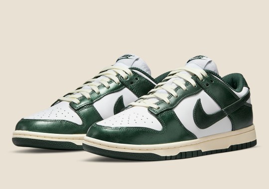 Nike Further Echoes Aged Shoes With The Dunk Low “Vintage Green”
