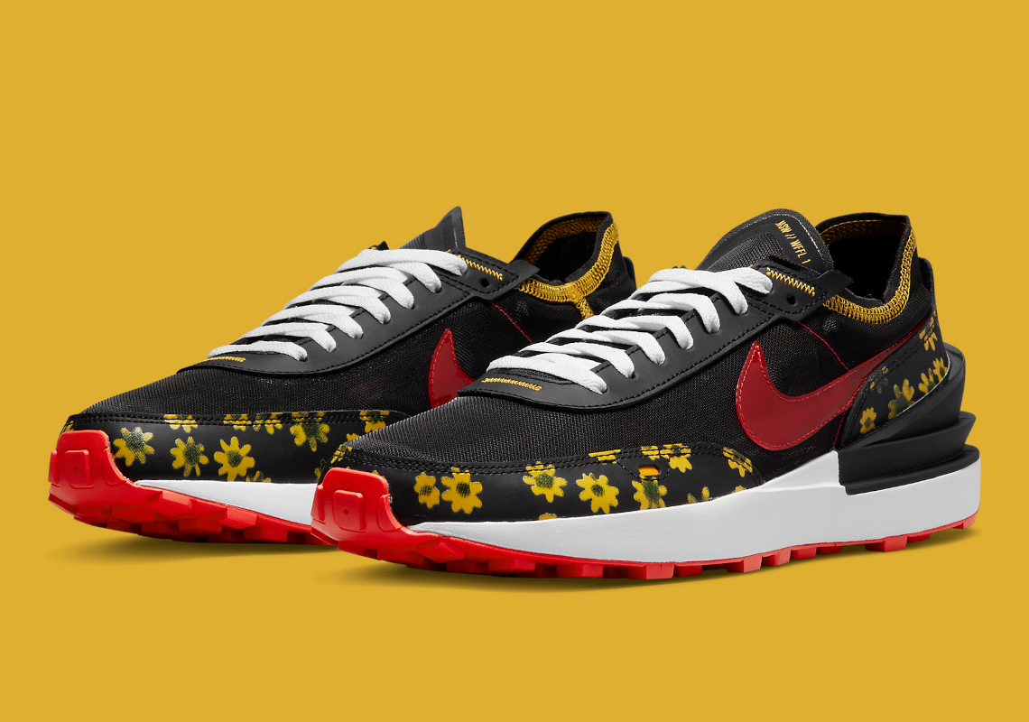 Sunflowers Bloom Onto The Nike Waffle One Ahead Of Spring 2022