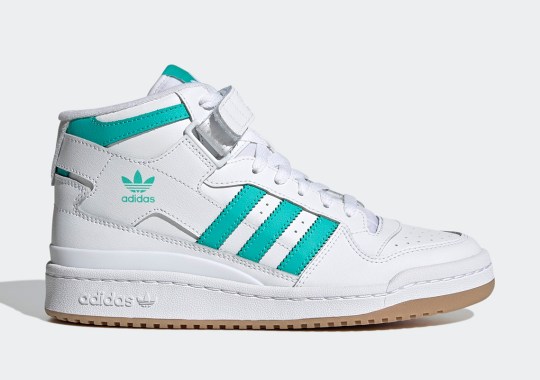adidas Adds A Pop Of “Mint Rush” To This Women’s Exclusive Forum Mid
