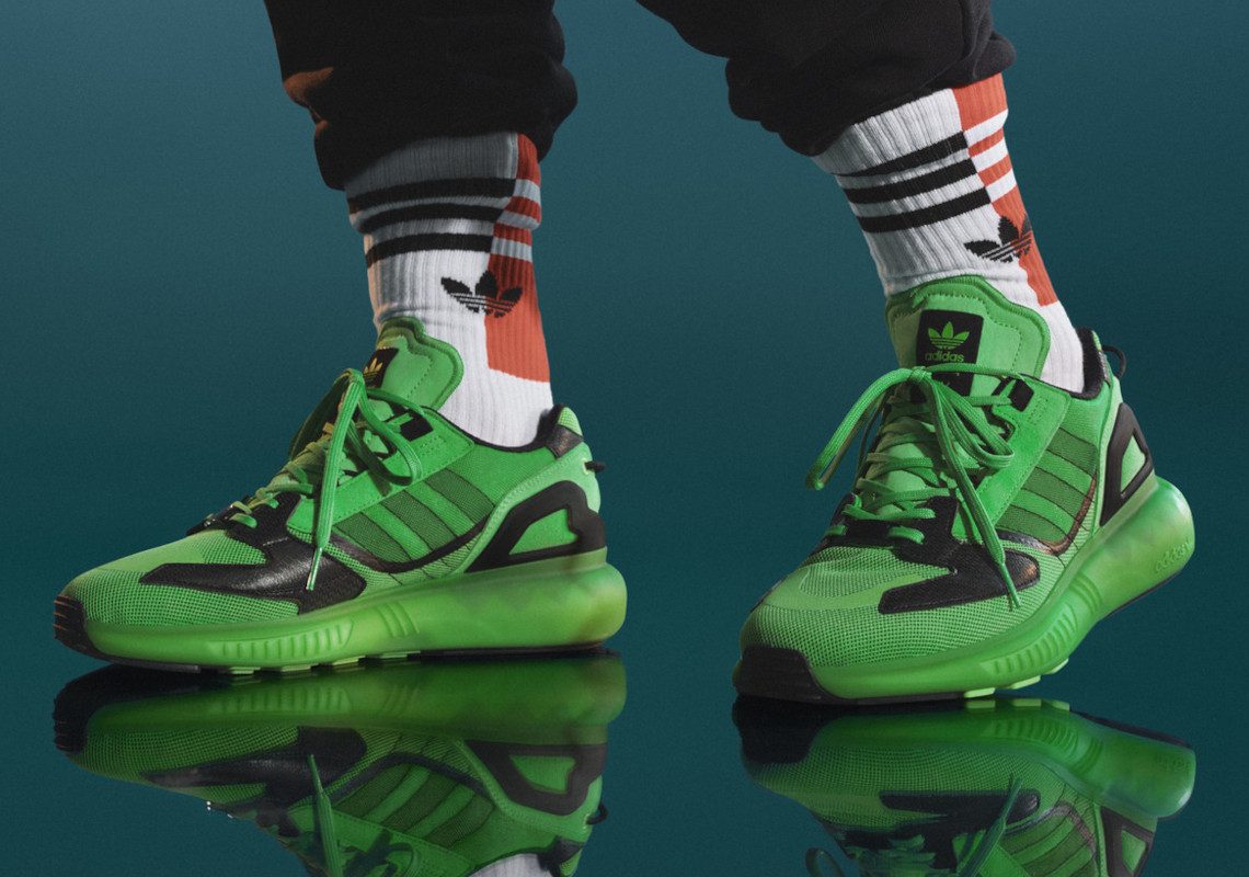 The adidas ZX 5K Boost Appears In Loud “Screaming Green”