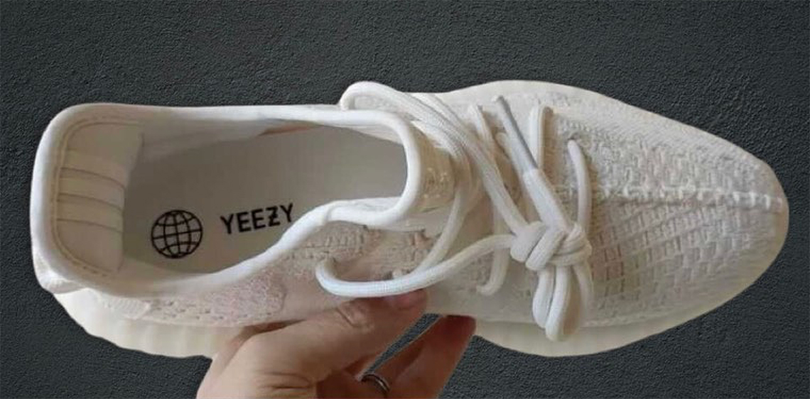 Yeezy x adidas Cream Cotton Knit Boost 350 V2 Triple White