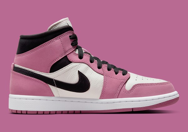 Air Jordan 1 Mid Berry White Black DC7267-500 | SneakerNews.com