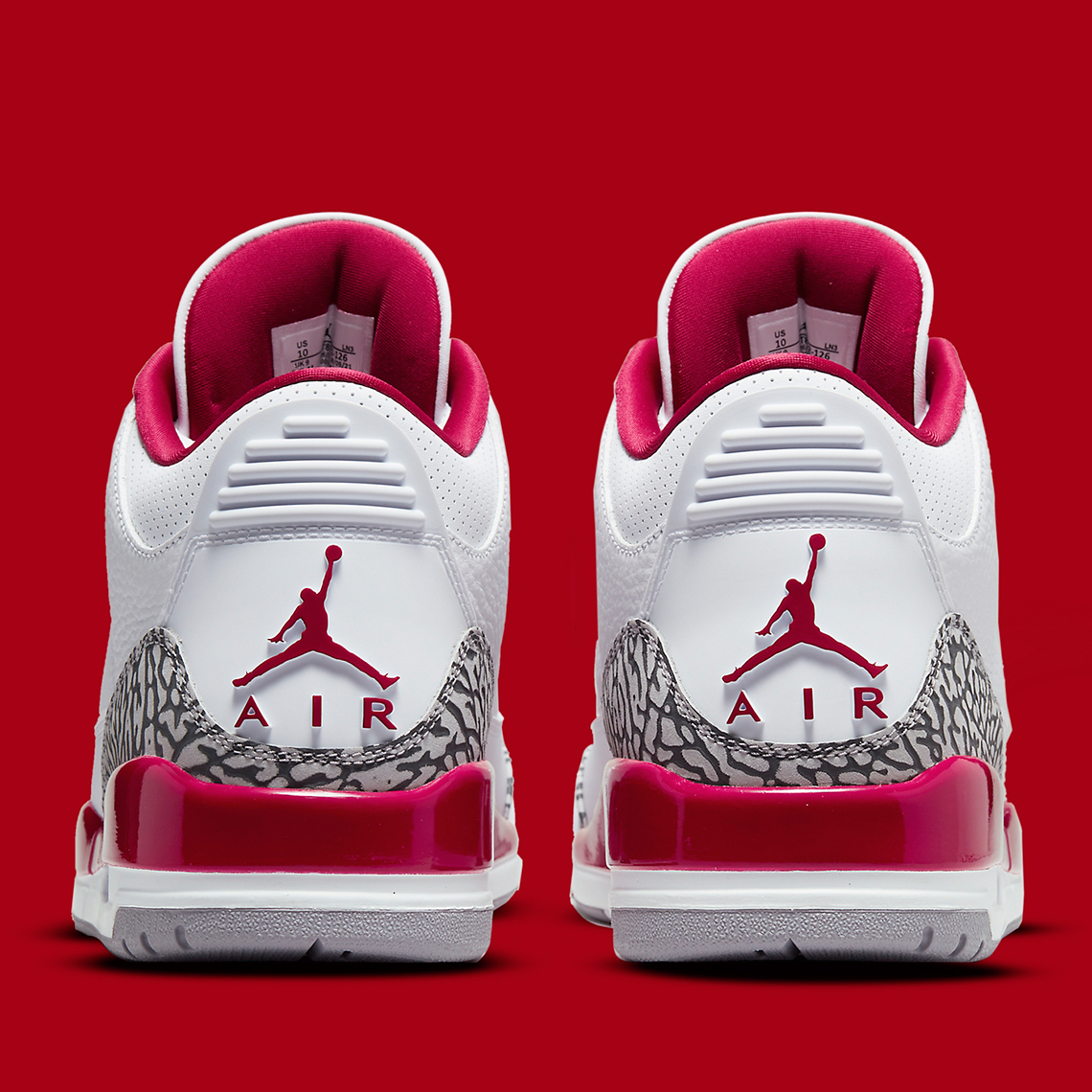 Fecha de lanzamiento del Air Jordan 3 Cardinal Red (CT8532-126