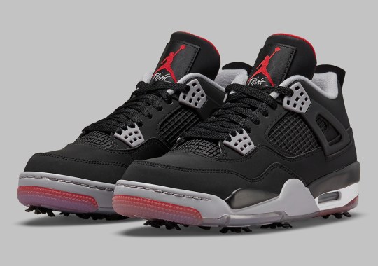 Official Images Of The Air Jordan 4 Golf “Bred”