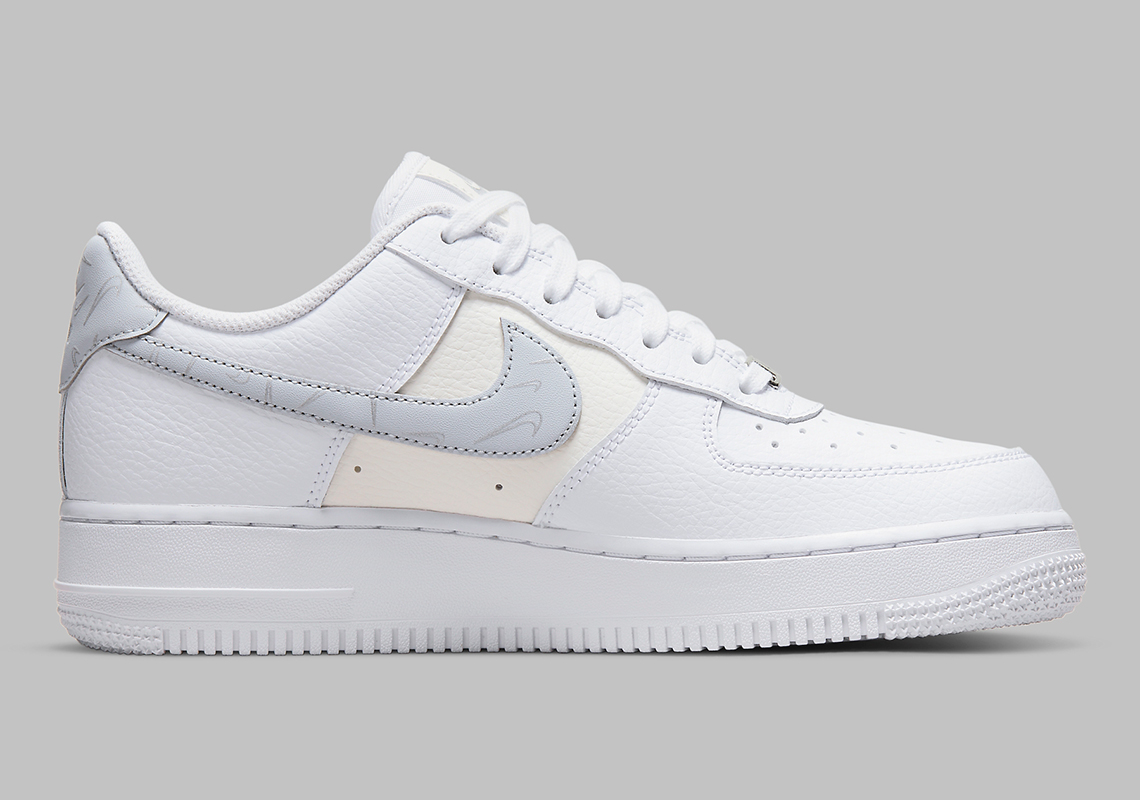 Nike Air Force 1 Low White Sail Pure Platinum All Over Swoosh 1