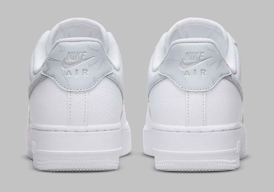 Nike Air Force 1 Low White Sail Pure Platinum All Over Swoosh 2