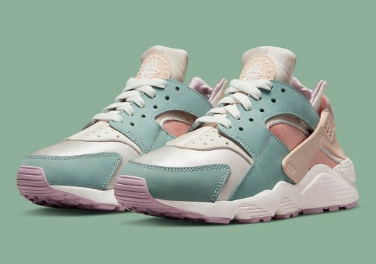 Dusty Sage And Pink Appear On The Nike Air Huarache