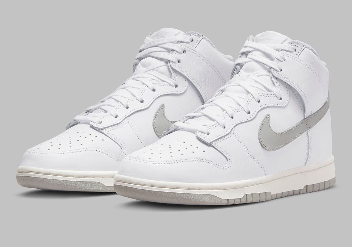 Nike Dunk High Womens White Grey DD1869-111 | SneakerNews.com