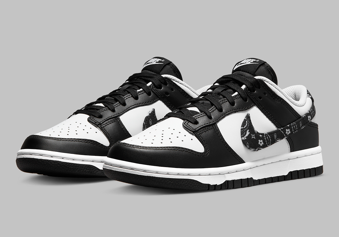 women's dunk low black and white