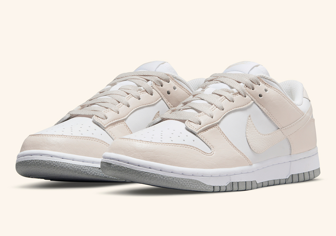 Nike Dunk Low Next Nature Appears In Cream And White