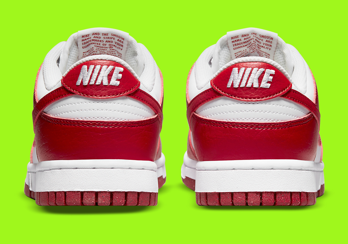 nike dunk low next nature university red white release date 10
