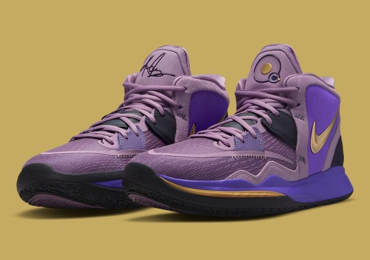 The Nike Kyrie Infinity Channels A Regal Purple And Gold
