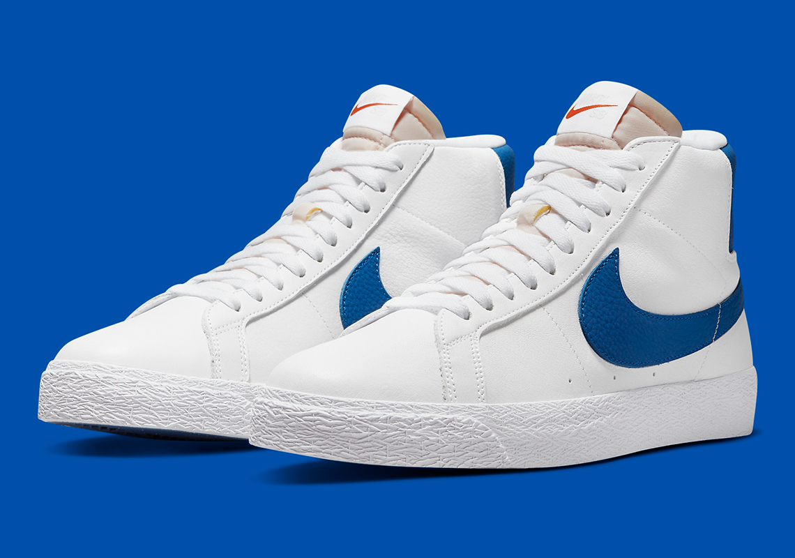 Rouse Make it heavy clone Nike SB Blazer Mid ISO White Blue DH6970-100 | SneakerNews.com