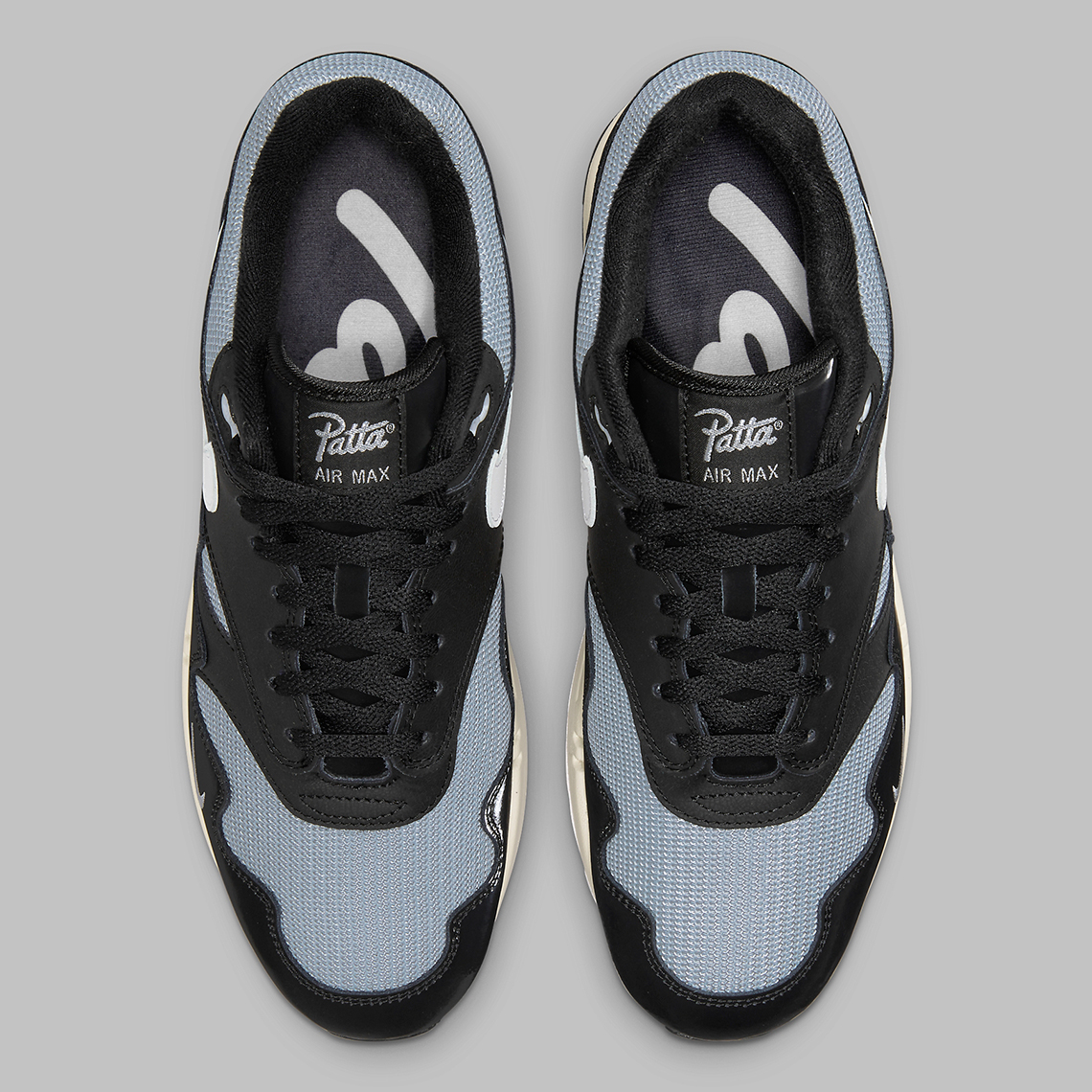 Patta Nike Air Max 1 Black Silver DQ0299-001 | SneakerNews.com