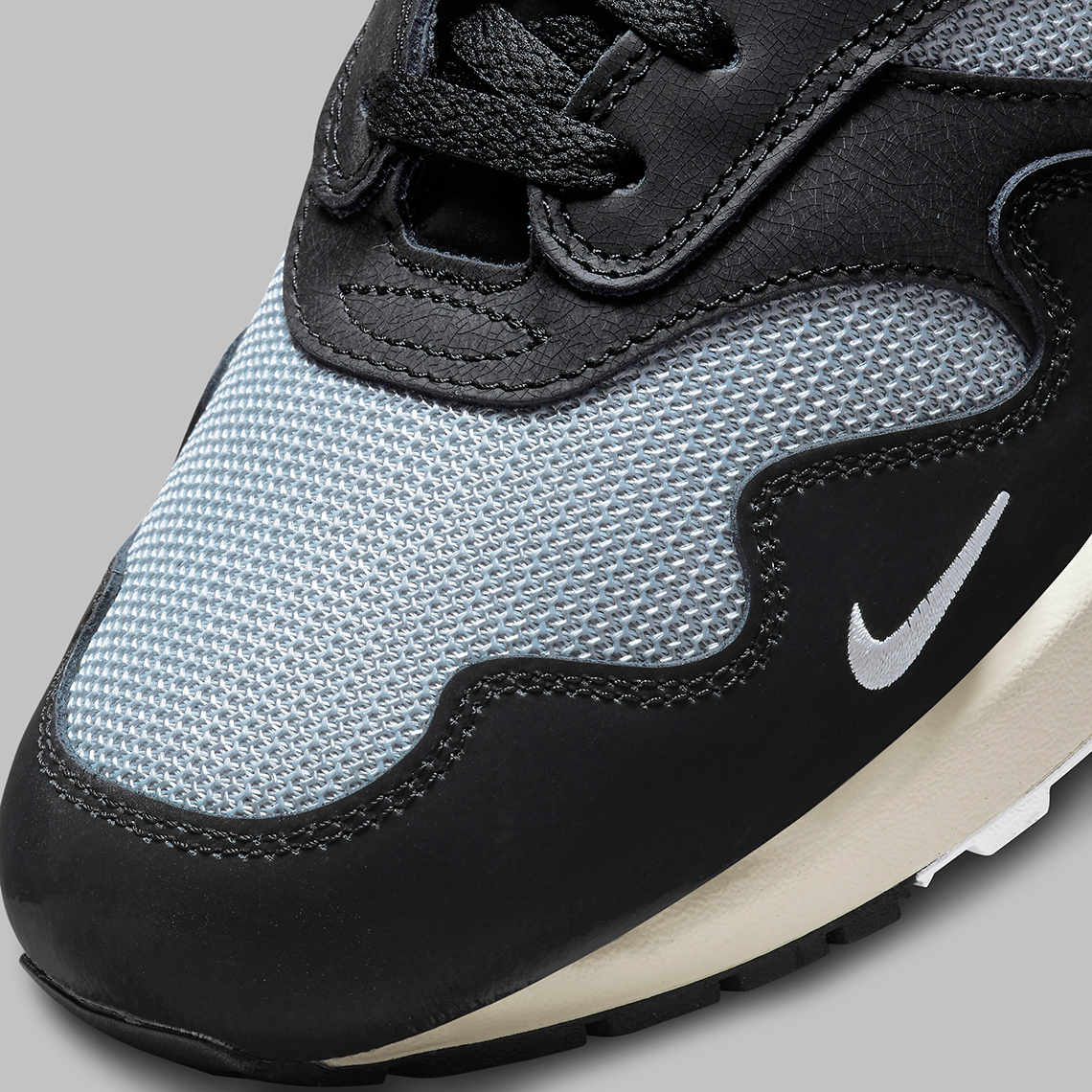 Patta Nike Air Max 1 Black Silver DQ0299-001 | SneakerNews.com