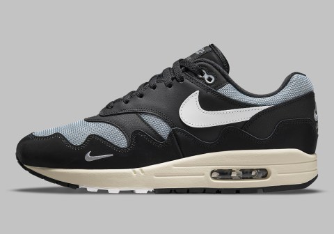 Patta Nike Air Max 1 Black Silver DQ0299-001 | SneakerNews.com