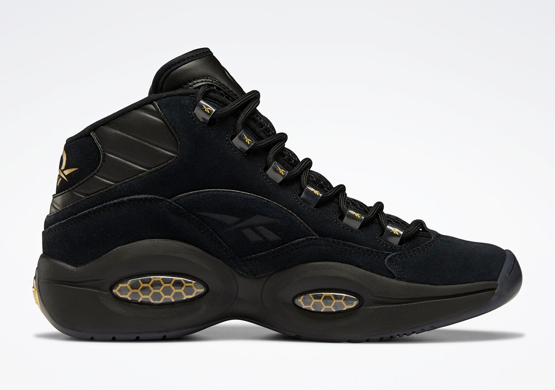 Reebok Question Mid Black Gold H01308 Release Date | SneakerNews.com