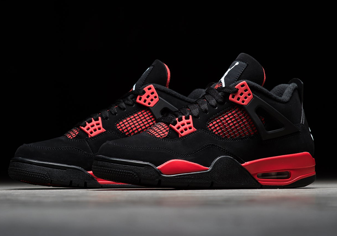 black and red jordans 4 release date