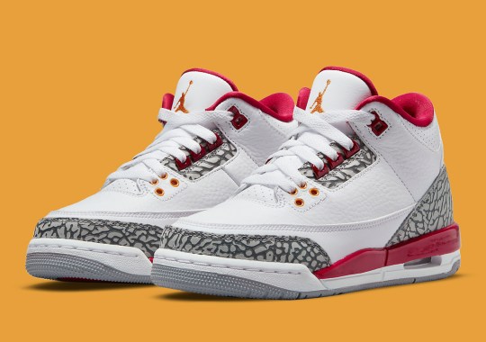 The Air Jordan 3 “Cardinal Red” Is Releasing In Full Family Sizes