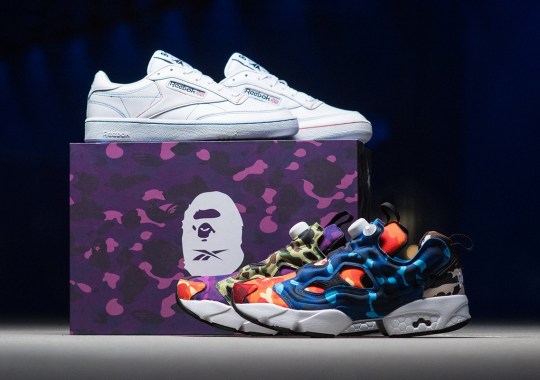 BAPE Adds Their Most Recognizable Signatures To The Reebok Instapump Fury And Club C