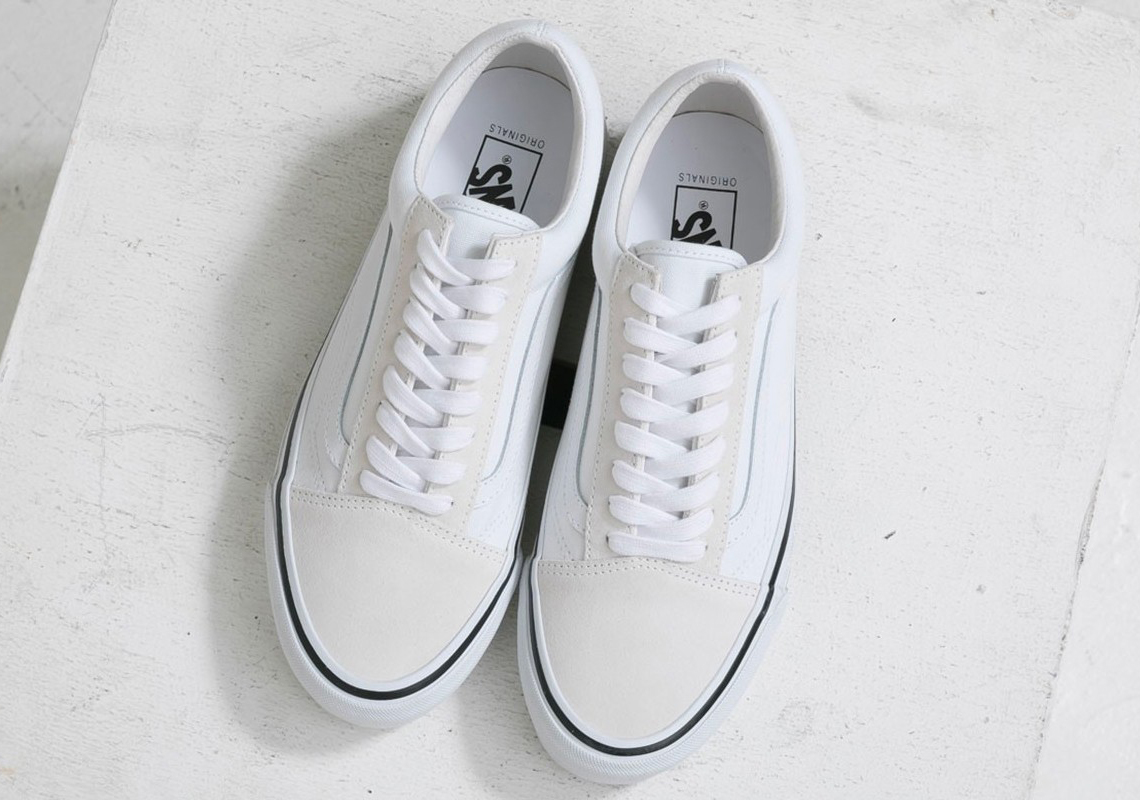 CDG VANS old school white