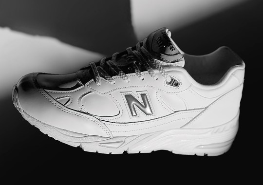The New Balance 991 Swaps Out Its Greys For A  Triple White  Colorway