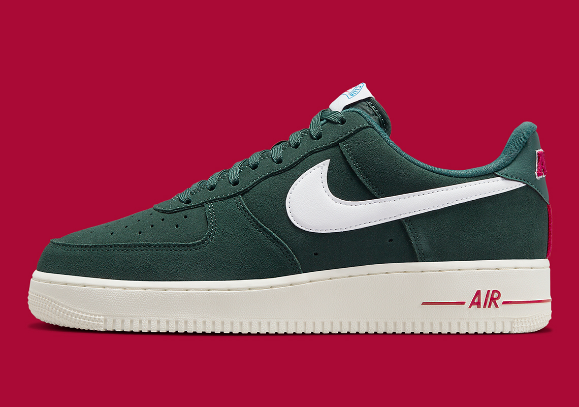 The Louis Vuitton x Nike Air Force 1 Gets Outfitted in Green Suede