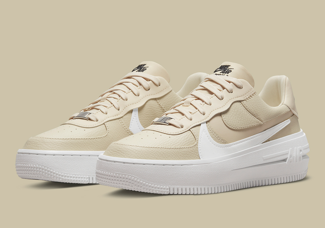 nike air force 1 appears in premium fossil colorway