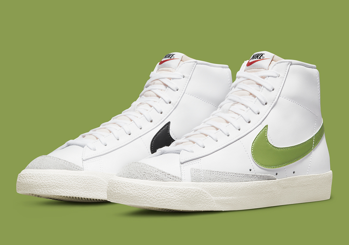 Alternating Swooshes Dress This Upcoming Nike Blazer Mid ’77