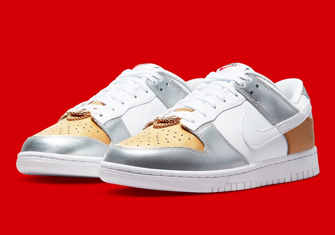 Nike Dunk Low WMNS Gold Silver DH4403 700 8
