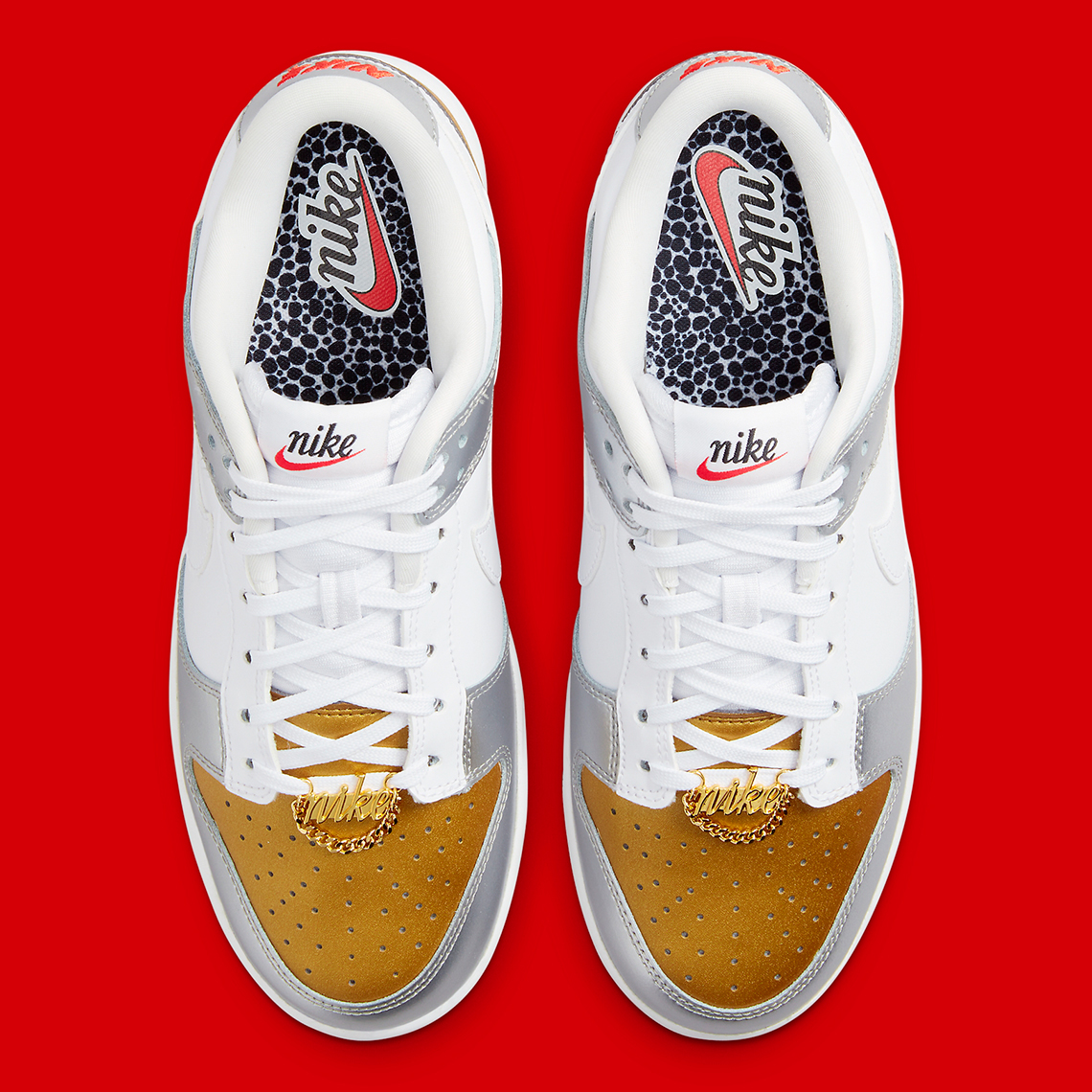 Nike Dunk Low WMNS Gold Silver DH4403-700 Release Date